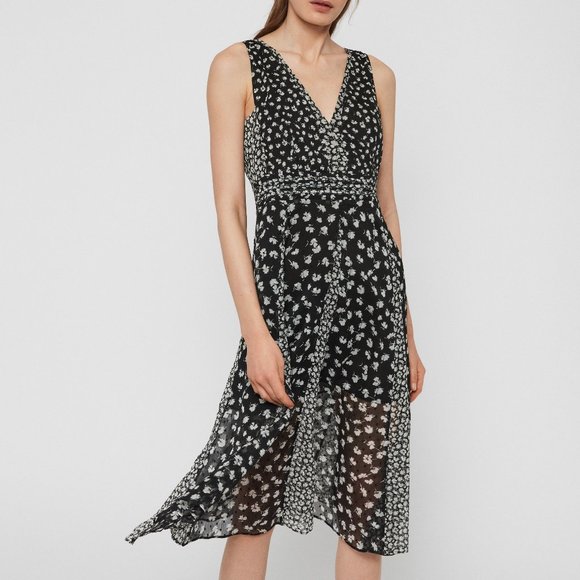 All Saints Dresses & Skirts - AllSaints Marcella Scatter Floral Midi Dress Size 4